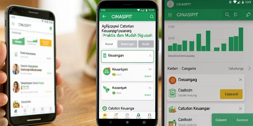 Screenshot antarmuka aplikasi Catatan Keuangan yang intuitif dan fungsional.