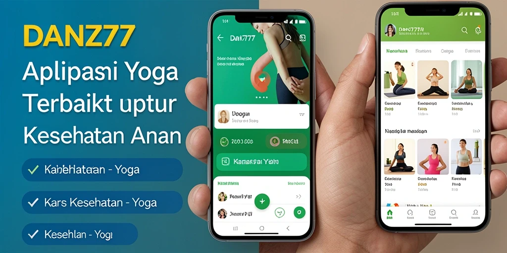 Antarmuka aplikasi Yoga DAN777 yang intuitif dan menarik.
