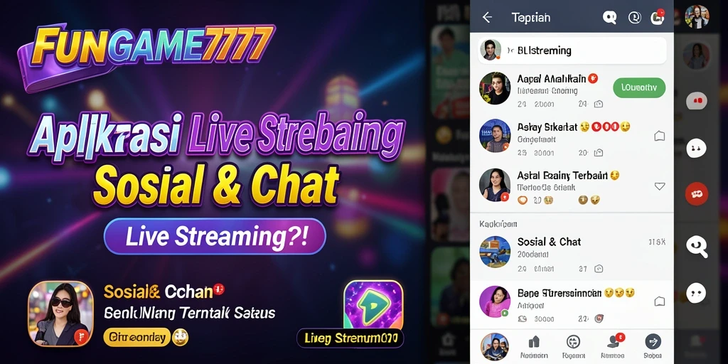 Antarmuka FUNGAME777 yang menarik untuk Live Streaming.