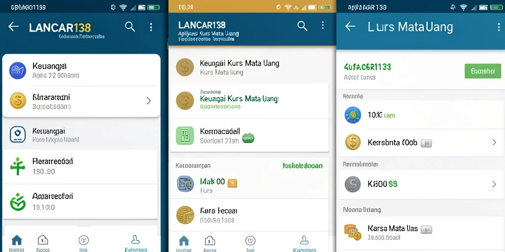 Antarmuka LANCAR138 yang jelas dengan grafik nilai tukar mata uang.