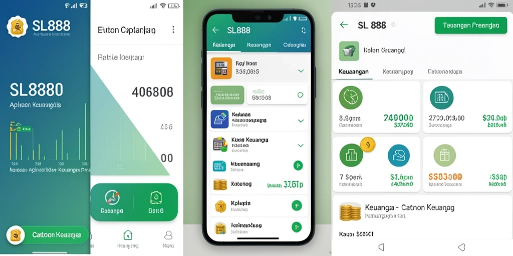 Tampilan antarmuka aplikasi Catatan Keuangan SL888 yang sederhana dan fungsional.
