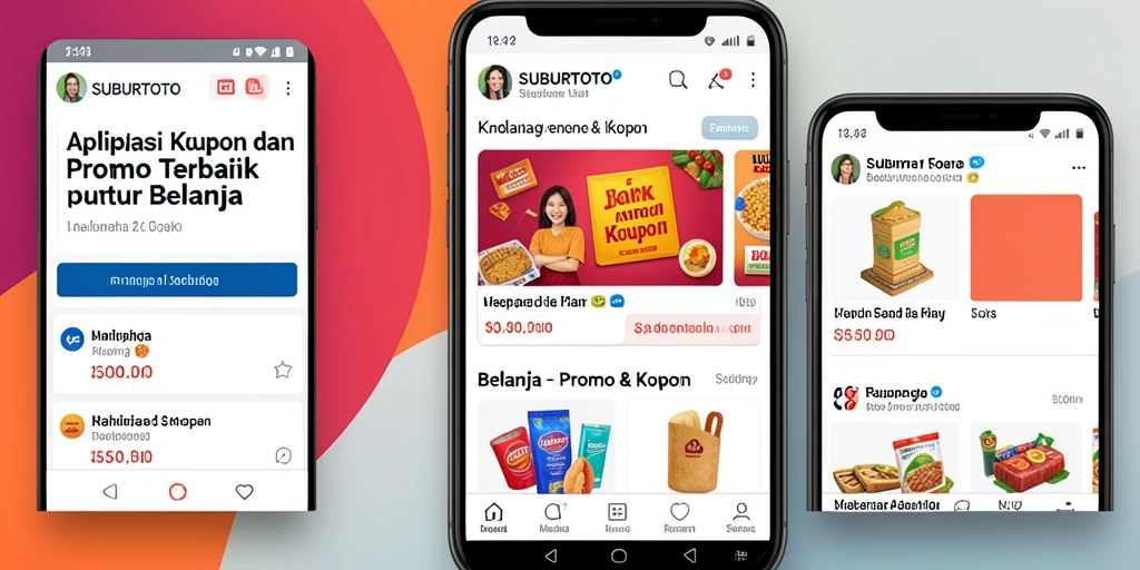 Tampilan antarmuka aplikasi SUBURTOTO untuk kupon dan promo.