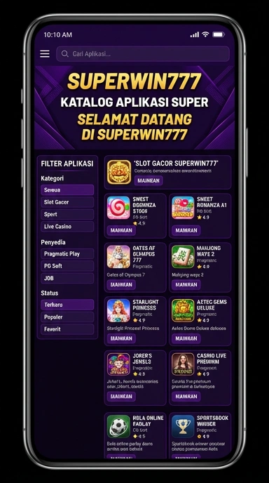 Superwin777 | Indeks Aplikasi Populer & Kanal Uji Terbaik di Indonesia