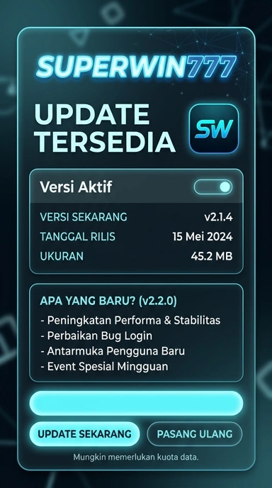 Riwayat Versi superwin777 untuk Pengguna Android